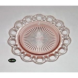 1930’s Pink Depression Glass Plate
